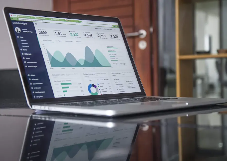 Analítica de una página web optimizada para posicionamiento SEO y marketing digital